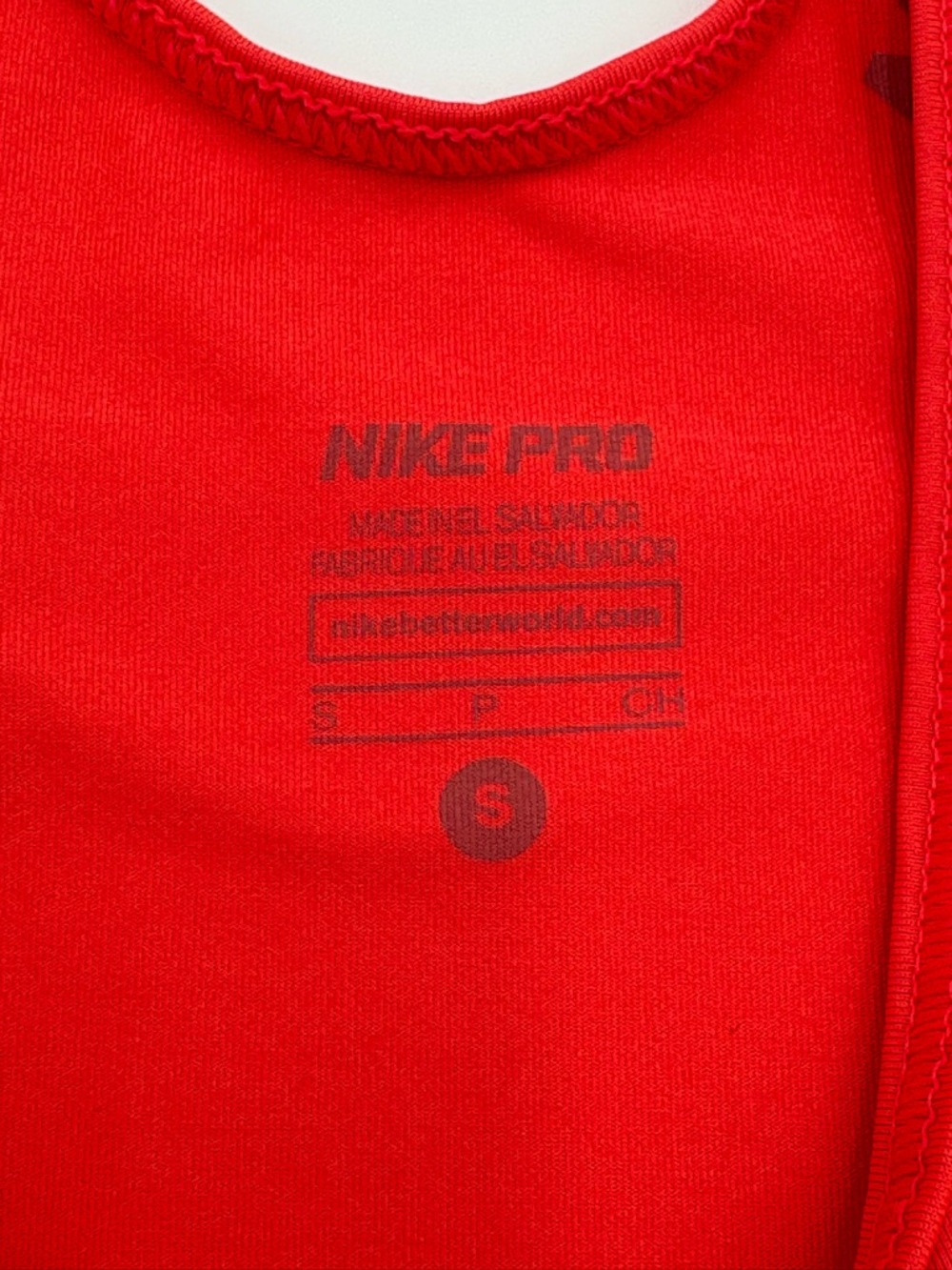 Nike Pro Dri-Fit Tank Top Neon Orange Racerback Size S - Picture 5 of 7
